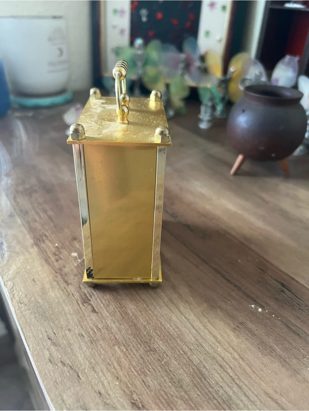 Gold Quartz Carriage Table Clock - Classic Home Wall Decor